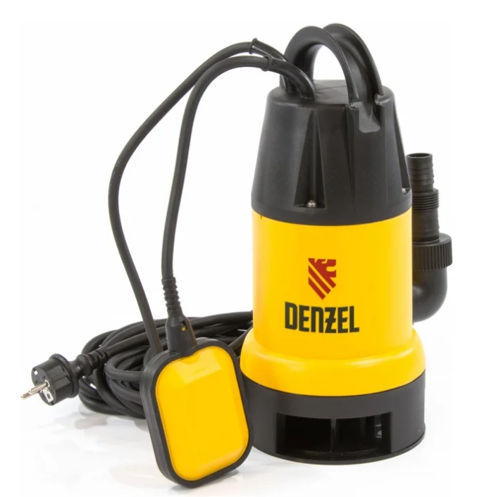 Дренажный насос DP900, 900 Вт, подъем 8,5 м, 14000 л/ч Denzel 97223 Дренажный насос DP900, 900 Вт, подъем 8,5 м, 14000 л/ч Denzel 97223