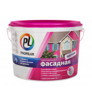 Краска ВД "Profilux" PL-112A  фасадная влагостойкая белая  14 кг 