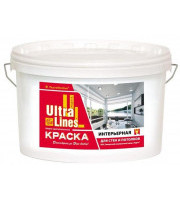 Краска ULTRA LINES ВД-АК интерьерная для стен и потолков 1,5кг