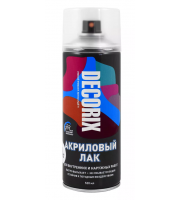 Аэрозольный лак DECORIX бесцветный глянцевый 520 мл