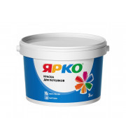 Краска белая ЯРКО для потолков, ведро 14кг