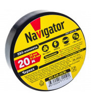 Изолента ПВХ 15мм черная NIT-B15-10/BL Navigator 71229 Изолента ПВХ 15мм черная NIT-B15-10/BL Navigator 71229