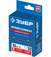 ЗУБР тип 1 шаг 3/8" паз 1.3 мм 53 звена цепь для бензопил 70301-35