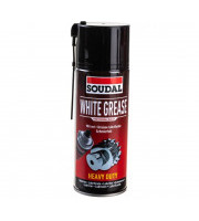 Смазочное масло Soudal WHITE GREASE белое с ПТФЕ тефлон 400мл