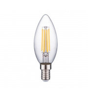 Wolta лампа св/д FILAMENT свеча С35 Е14 5W(545lm) 4000K 4K 4K 100*35 прозр. 25SCFT5E14 Wolta лампа св/д FILAMENT свеча С35 Е14 5W(545lm) 4000K 4K 4K 100*35 прозр. 25SCFT5E14