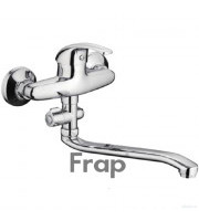 Смеситель FRAP ванна шар. 40мм изогнутый нос  шар. перек.душа F2129-В