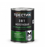 Эмаль ПРЕСТИЖ с молотковым эффектом жемчужно-серая 0,8л Эмаль ПРЕСТИЖ с молотковым эффектом жемчужно-серая 0,8л