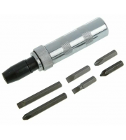 Отвертка ударно-поворотная TUNDA 1/2"с битами 6 штметал.рукоятка кейс 1722205