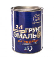 Грунт-эмаль 3в1 БЫСТРОСОХ. "РадугаМалер" черная 0,9 кг Грунт-эмаль 3в1 БЫСТРОСОХ. "РадугаМалер" черная 0,9 кг
