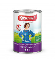 Грунт-эмаль 3в1 КАЗАЧКА черная 1,9кг