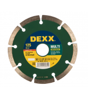Сегментный алмазный диск DEXX Multi Universal, 125 мм, (22.2 мм, 7 х 1.9 мм)