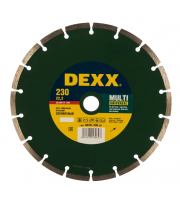 Сегментный алмазный дискDEXX Multi Universal, 230 мм, (22.2 мм, 7 х 2.4 мм) 