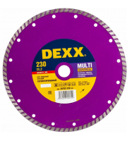 MULTI UNIVERSAL 230 мм, диск алмазный отрезной сегментированный DEXX 36702-230_z01