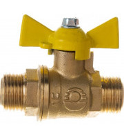Кран шар. ГАЗ 3/4" ш/ш бабочка 11Б27П1 