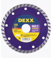 MULTI UNIVERSAL 125 мм, диск алмазный отрезной сегментированный DEXX 36702-125_z01