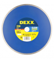 CLEAN AQUA CUT 230 мм, диск алмазный отрезной сплошной по DEXX 36703-230
