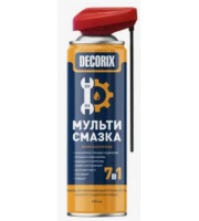 Аэрозольная Мульти-смазка 7в1 многоцелевая DECORIX 335мл Аэрозольная Мульти-смазка 7в1 многоцелевая DECORIX 335мл