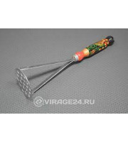 Картофелемялка металл. с деревянной ручкой