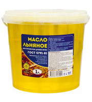 Масло льняное для пропитки древесины GLOBEX 1л Масло льняное для пропитки древесины GLOBEX 1л