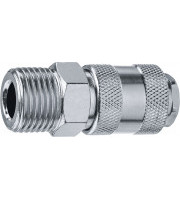 ЗУБР 1/2"M - рапид муфта, переходник, Профессионал (64911-1/2)