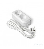 Удлинитель "UNIVersal" Е-302 ПВС 3*1 2гн. с/з 3м , Universal 9631973