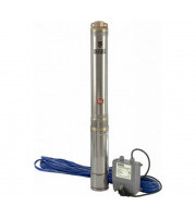 Скважинный насос DWC-4-80,центробежный,диаметр 4",1500 Вт,5700 л/ч,напор 80м Denzel 97256