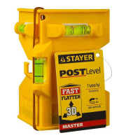 STAYER POST LEVEL, магнитный уровень-угольник (3456)