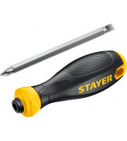 STAYER Hercules, PH2/SL6, 80 мм, переставная отвертка (2512)