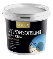Гидроизоляция SOLEX финишная акриловая 1кг