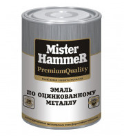 Эмаль по оцинкованному металлу черная (0,9кг) Mister Hammer Эмаль по оцинкованному металлу черная (0,9кг) Mister Hammer