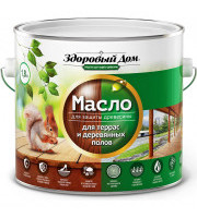 Масло для террас и дерев.полов 1.8л Здоровый дом Слоновая кость