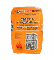 Кладочная смесь ТЕРРАКОТ глино-шамотная (20 кг) Кладочная смесь ТЕРРАКОТ глино-шамотная (20 кг)