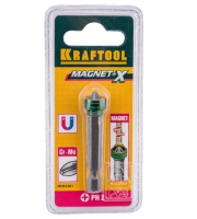 KRAFTOOL Magnet-X PH2, 50мм, 1шт, бита с магнитным держателем-ограничителем (26128-2-50-1)