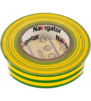 Изолента ПВХ 15мм желто-зеленая NIT-B15-20/YG Navigator 71108
