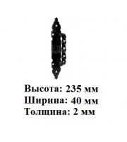 арт. 61-13 (ручка скоба квадрат на пластине 100) (1-5-27) арт. 61-13 (ручка скоба квадрат на пластине 100) (1-5-27)