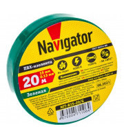 Изолента ПВХ 15мм зеленая NIT-B15-20/G Navigator 71106 Изолента ПВХ 15мм зеленая NIT-B15-20/G Navigator 71106